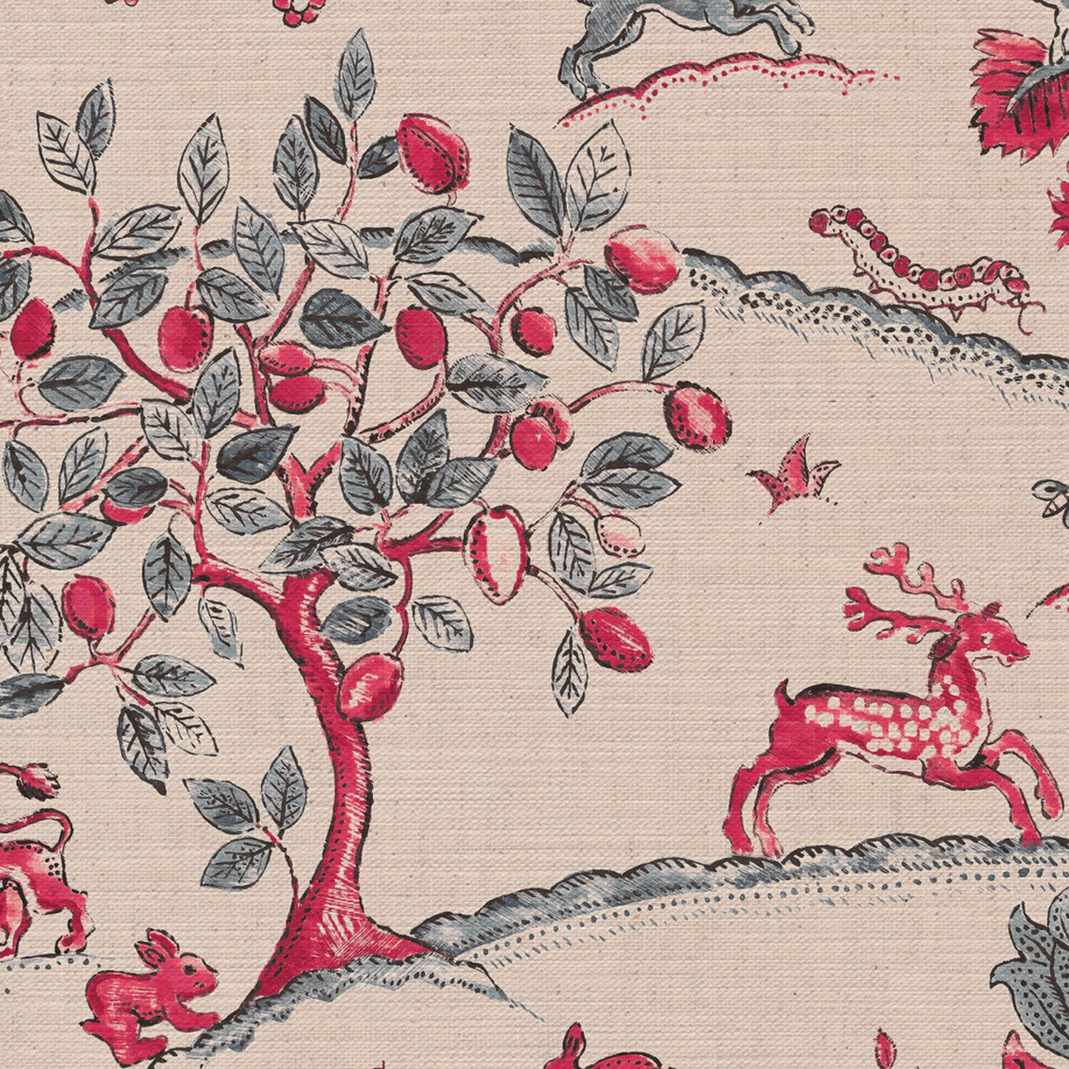 CW: Pinky red and grey blue | BASE: Mercia Linen | HERO