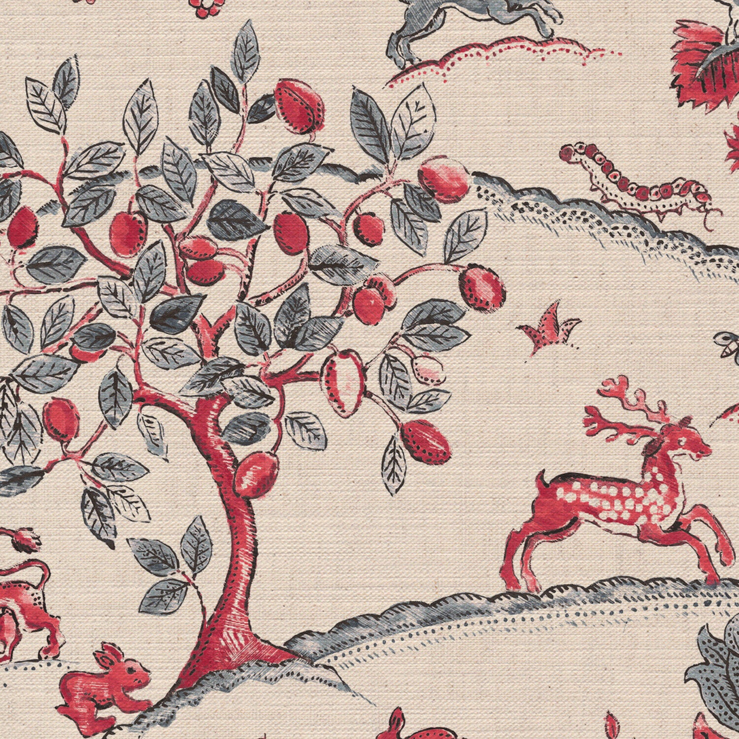 CW: Warm red and grey blue | BASE: Mercia Linen | HERO