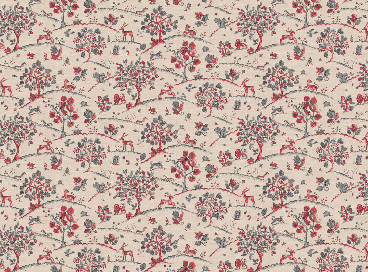 CW: Warm red and grey blue | BASE: Mercia Linen