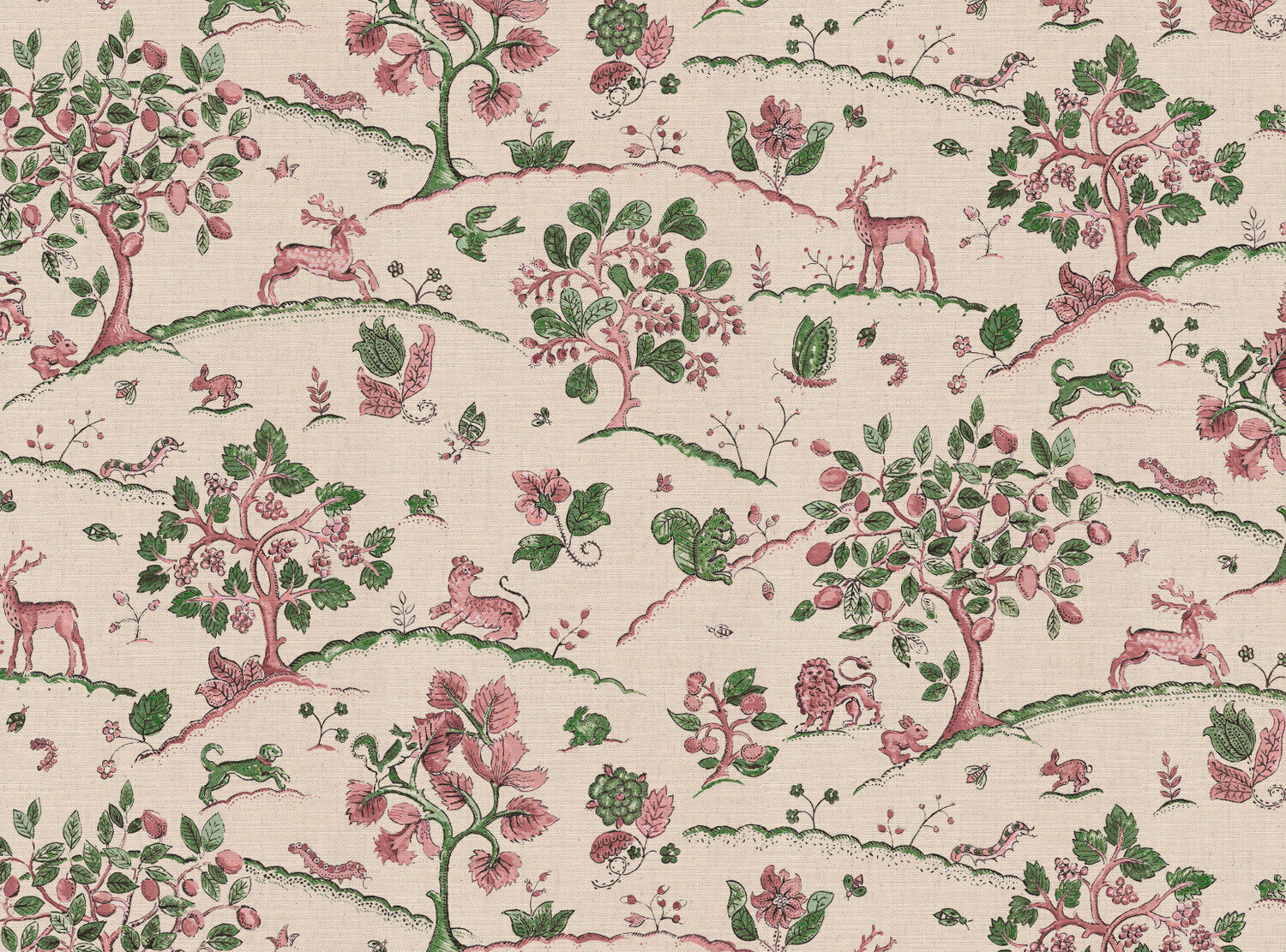 CW: Soft pink and racing green | BASE: Mercia Linen