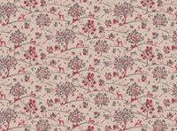 Pinky red and grey blue