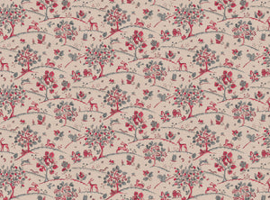Pinky red and grey blue