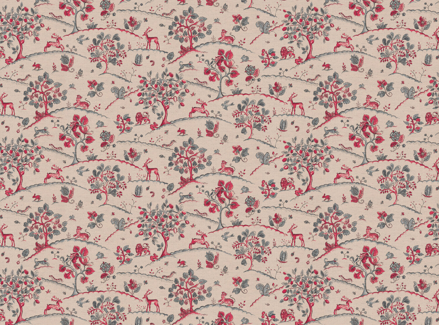 CW: Pinky red and grey blue | BASE: Natural Luxury Linen