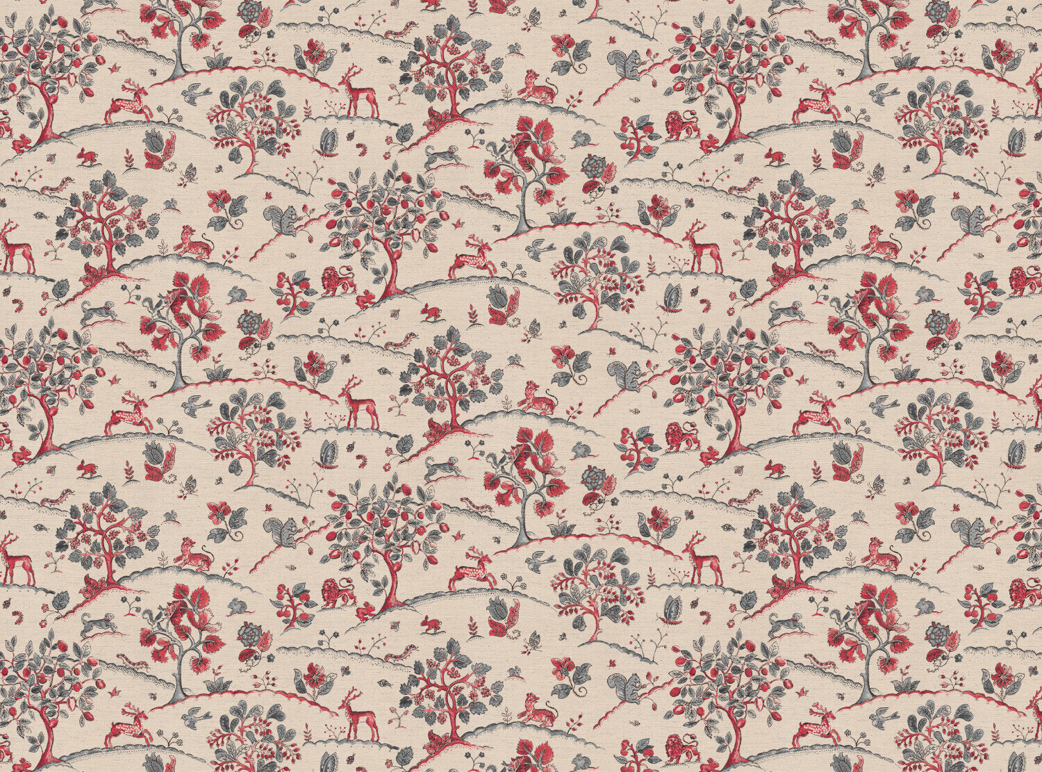 CW: Warm red and grey blue | BASE: Natural Luxury Linen