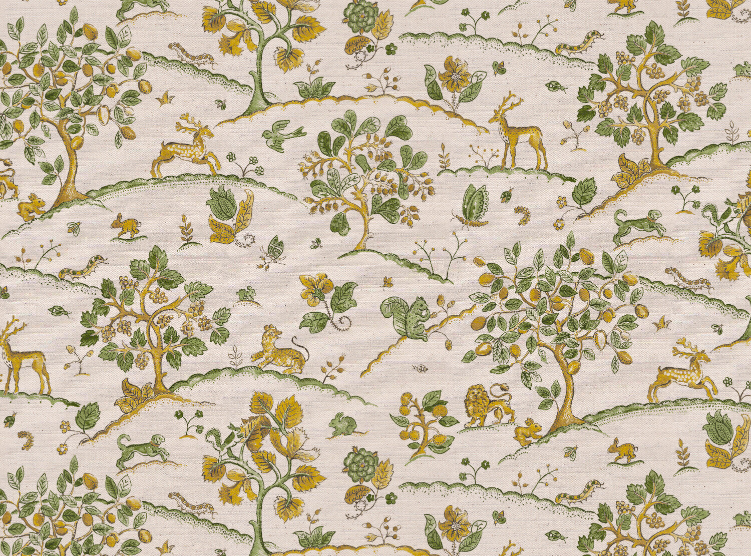 CW: Yellow and green | BASE: Natural Luxury Linen