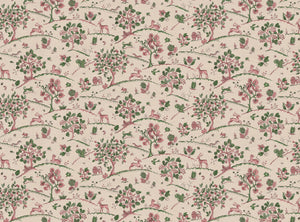 Soft pink and racing green