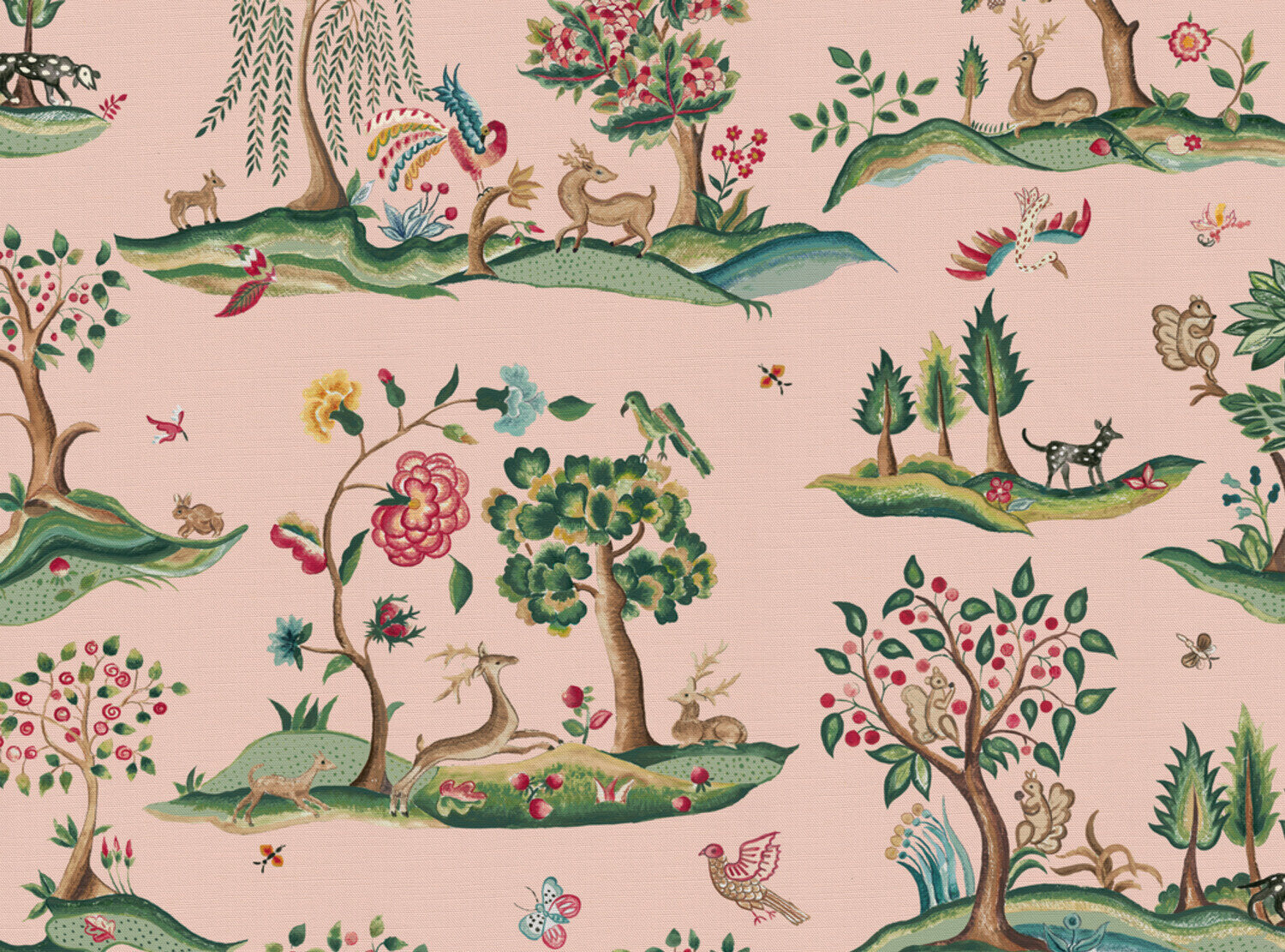 CW: Multicoloured pink ground | BASE: Luxury Linen
