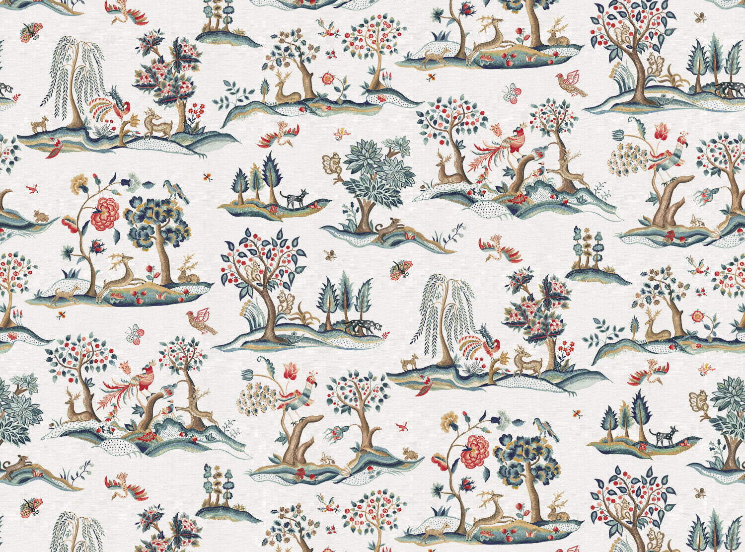 CW: Red and blue white ground | BASE: Luxury Linen