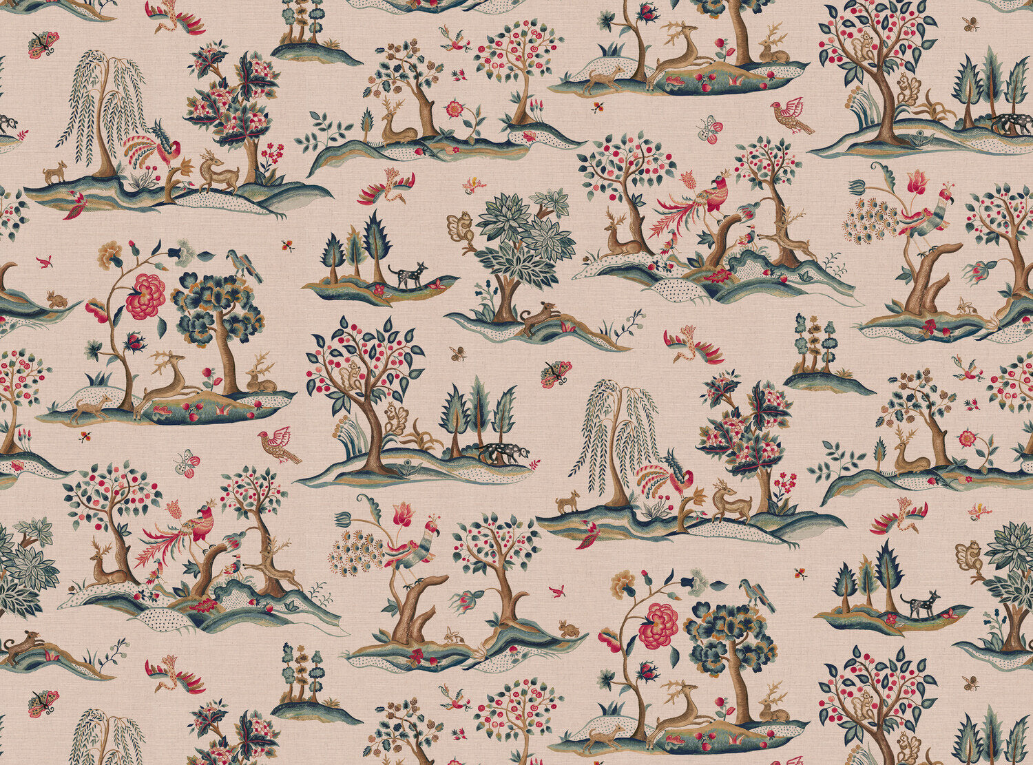 CW: Pinky red and grey blue | BASE: Mercia Linen