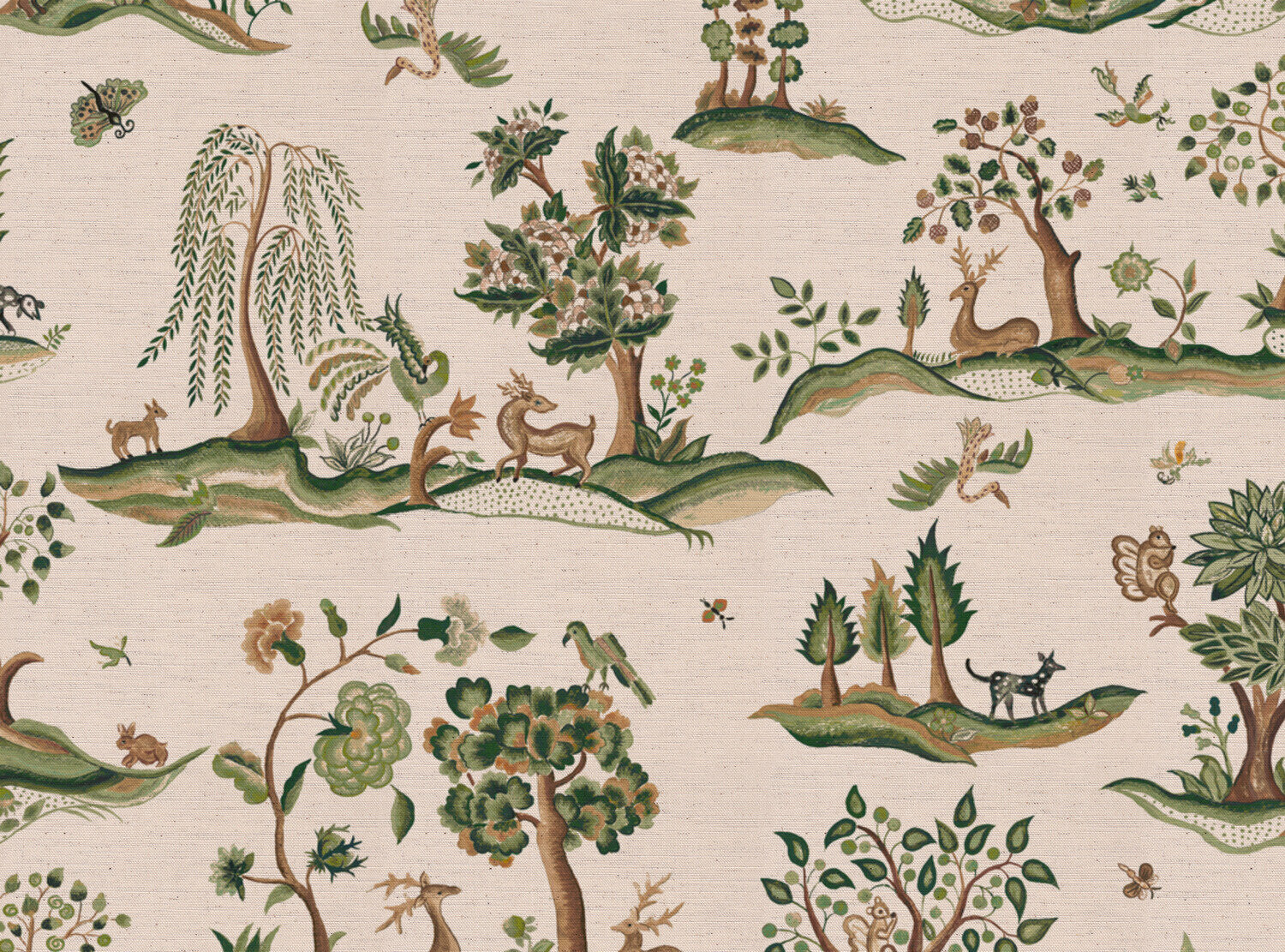 CW: Green and chocolate natural | BASE: Natural Luxury Linen