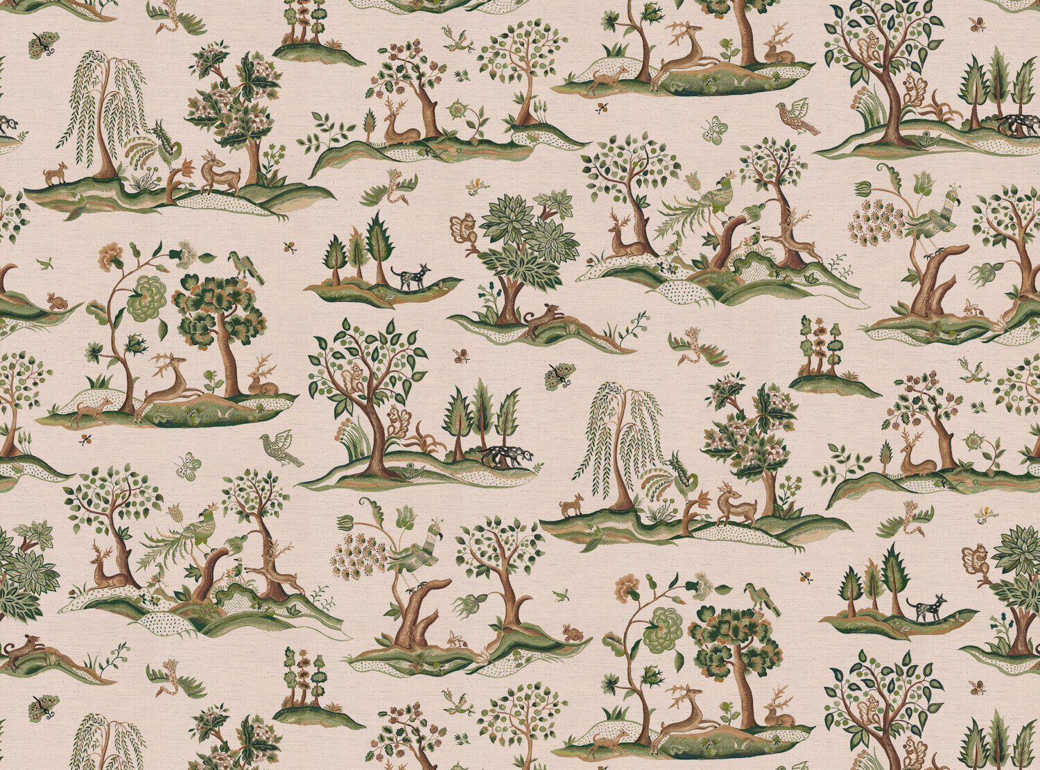 CW: Green and chocolate natural | BASE: Natural Luxury Linen