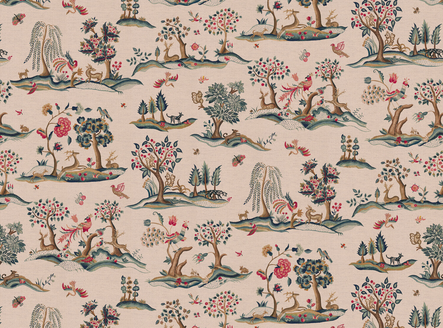 CW: Pinky red and grey blue | BASE: Natural Luxury Linen