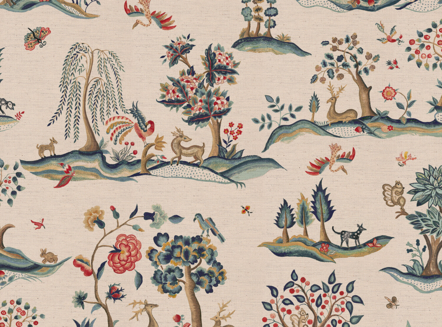 CW: Red and blue | BASE: Natural Luxury Linen