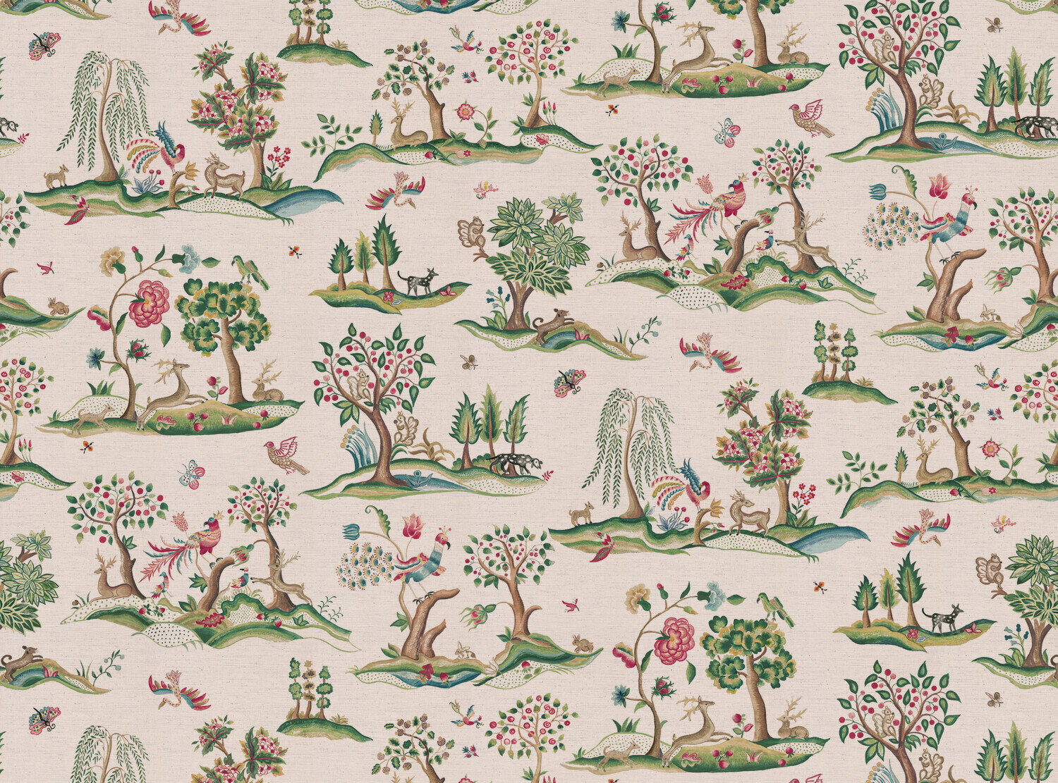 CW: Red and green | BASE: Natural Luxury Linen