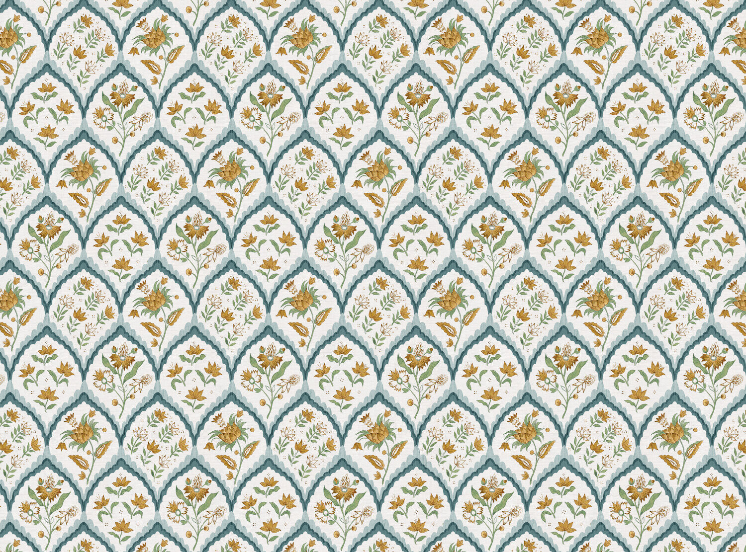CW: Grey blue gold and green | BASE: Luxury Linen