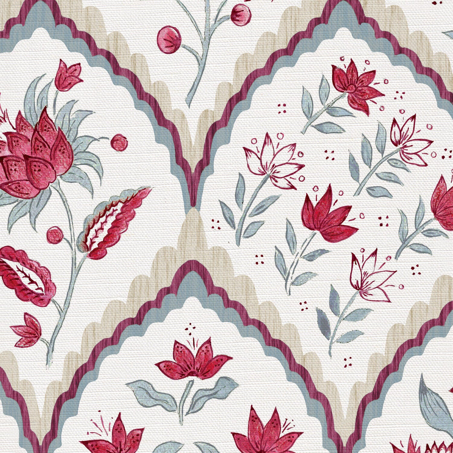 CW: Red and grey blue | BASE: Luxury Linen | HERO