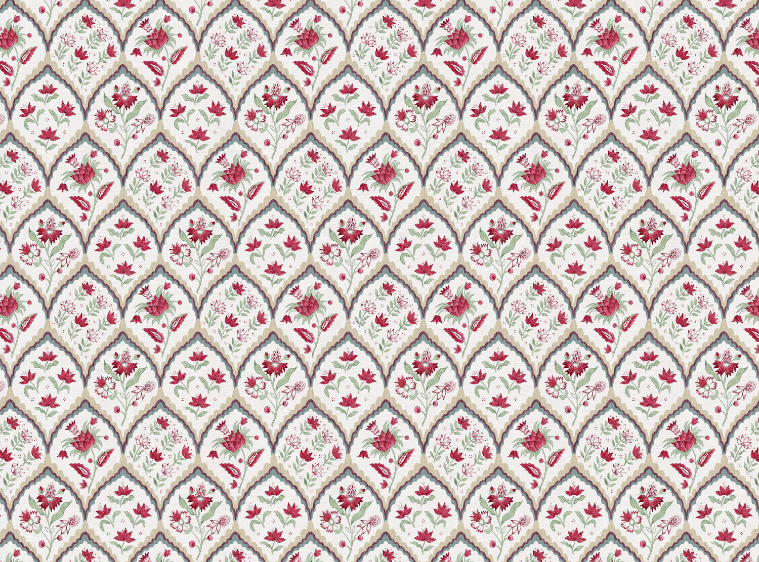 CW: Red green neutral and grey blue | BASE: Luxury Linen