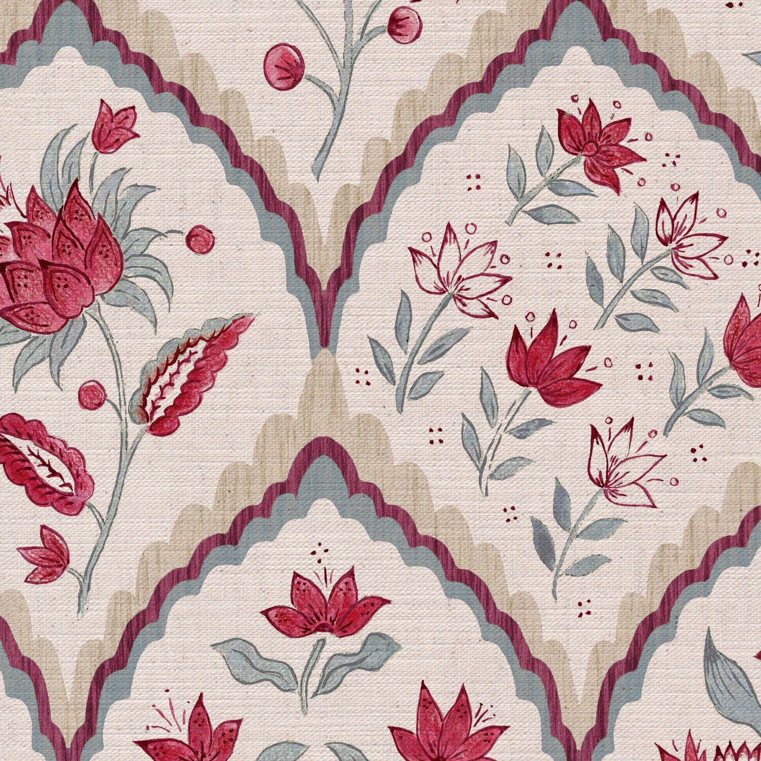 CW: Red and grey blue | BASE: Mercia Linen | HERO