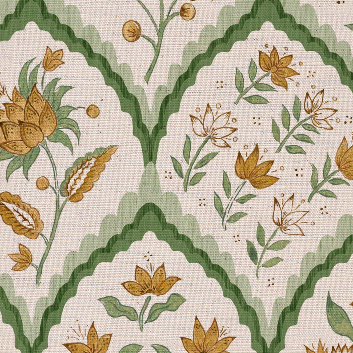 CW: Gold and green | BASE: Natural Luxury Linen | HERO