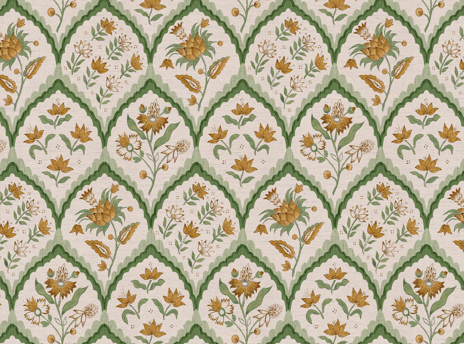 CW: Gold and green | BASE: Natural Luxury Linen