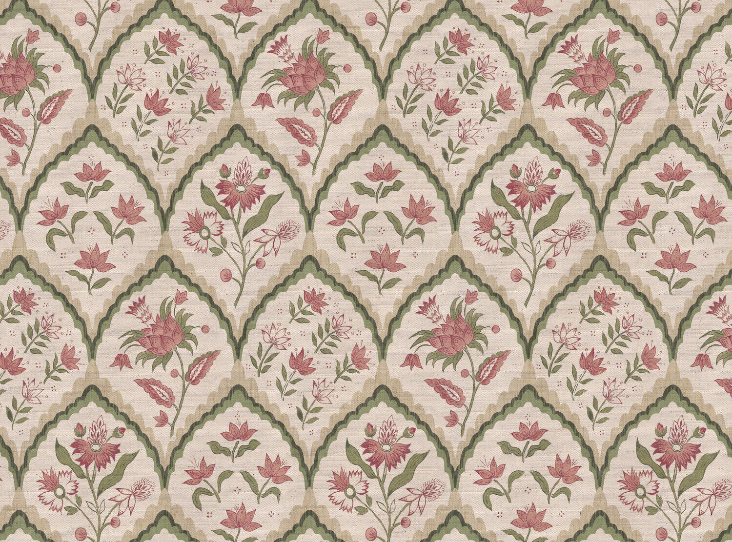 CW: Soft dusky pink and green | BASE: Natural Luxury Linen