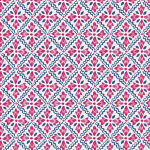 Bright pink and blue