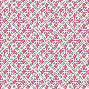 Dark pink and sage