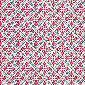 Pinky red and grey blue