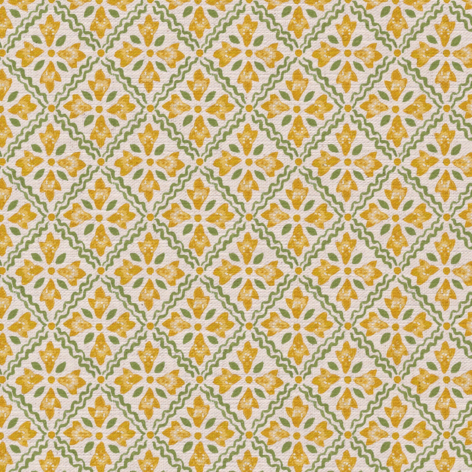 CW: Bright yellow and green | BASE: Mercia Linen | HERO