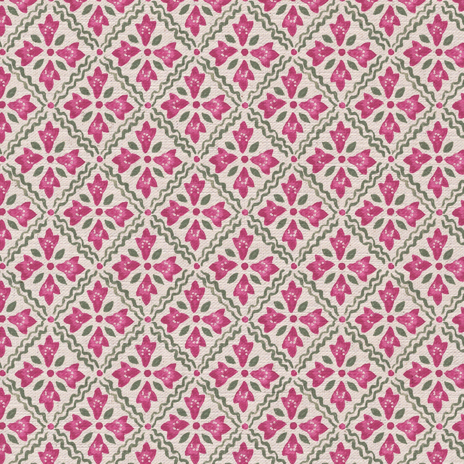 CW: Dark pink and sage | BASE: Mercia Linen | HERO