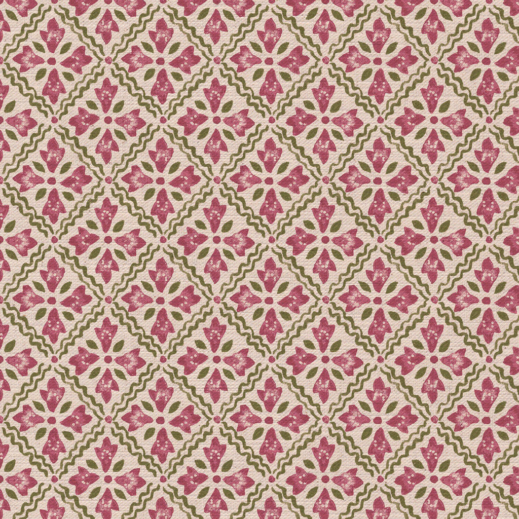 CW: Wild orchid pink and green | BASE: Mercia Linen | HERO