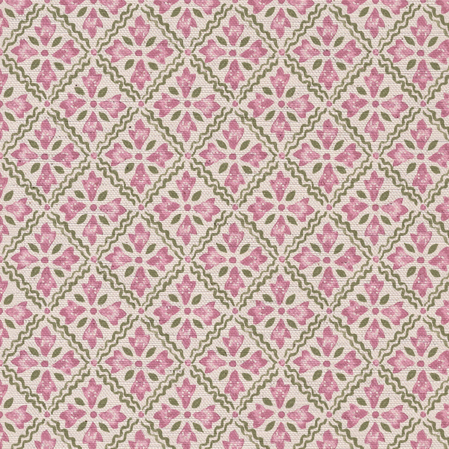 CW: Pink and green | BASE: Natural Luxury Linen | HERO
