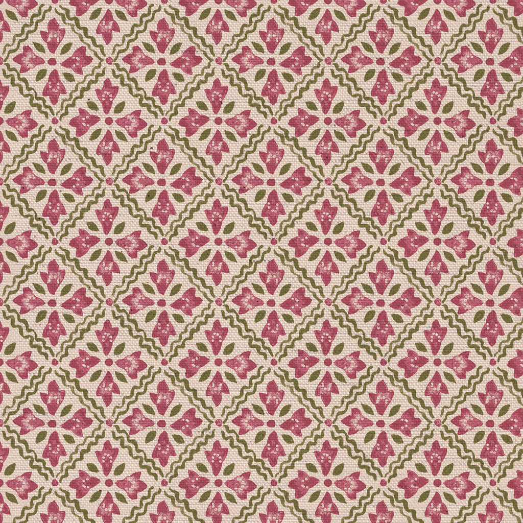 CW: Wild orchid pink and green | BASE: Natural Luxury Linen | HERO