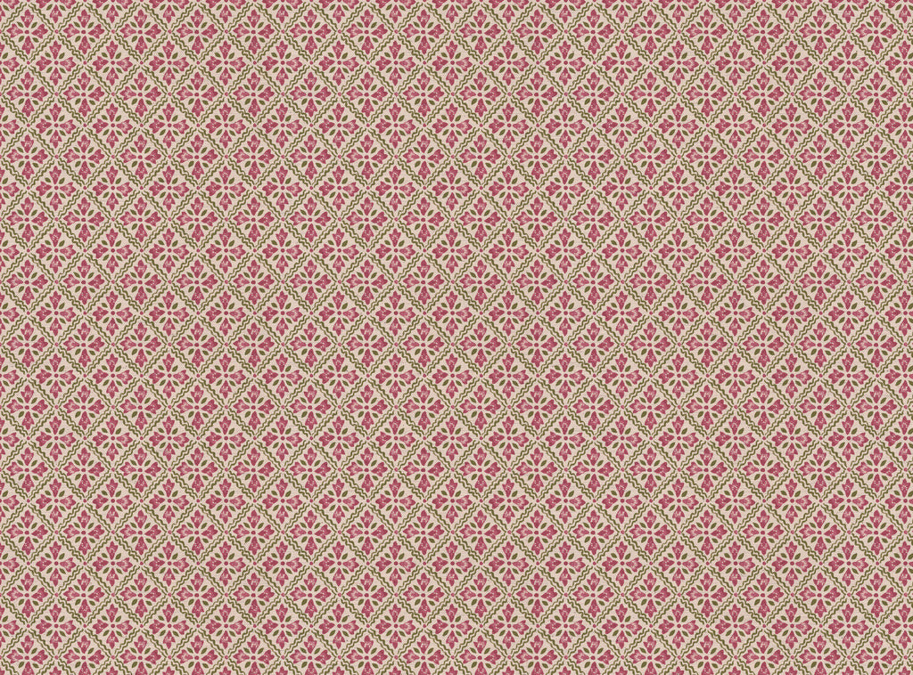 CW: Wild orchid pink and green | BASE: Natural Luxury Linen