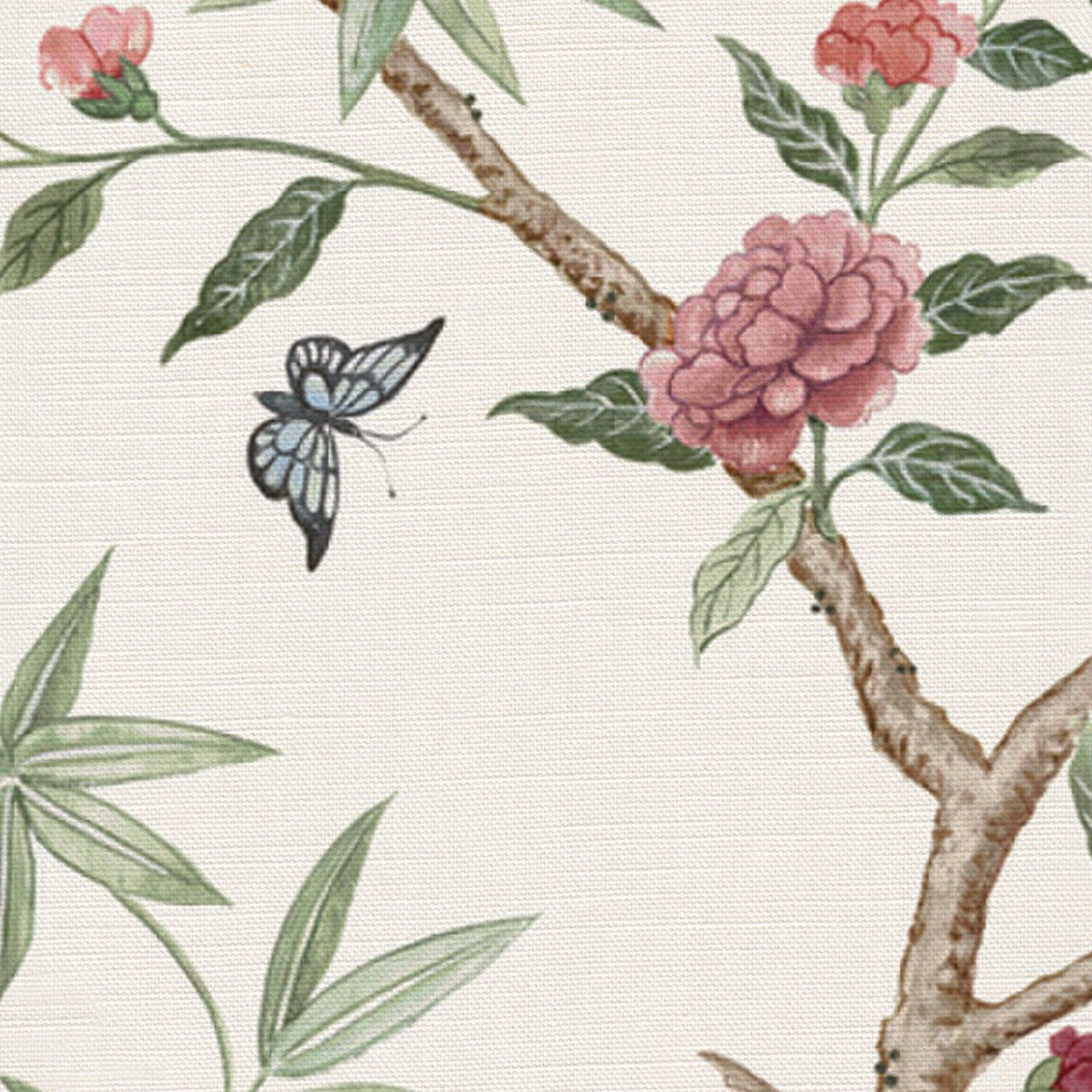 CW: Soft putty pink grey green and damson | BASE: Luxury Linen | HERO