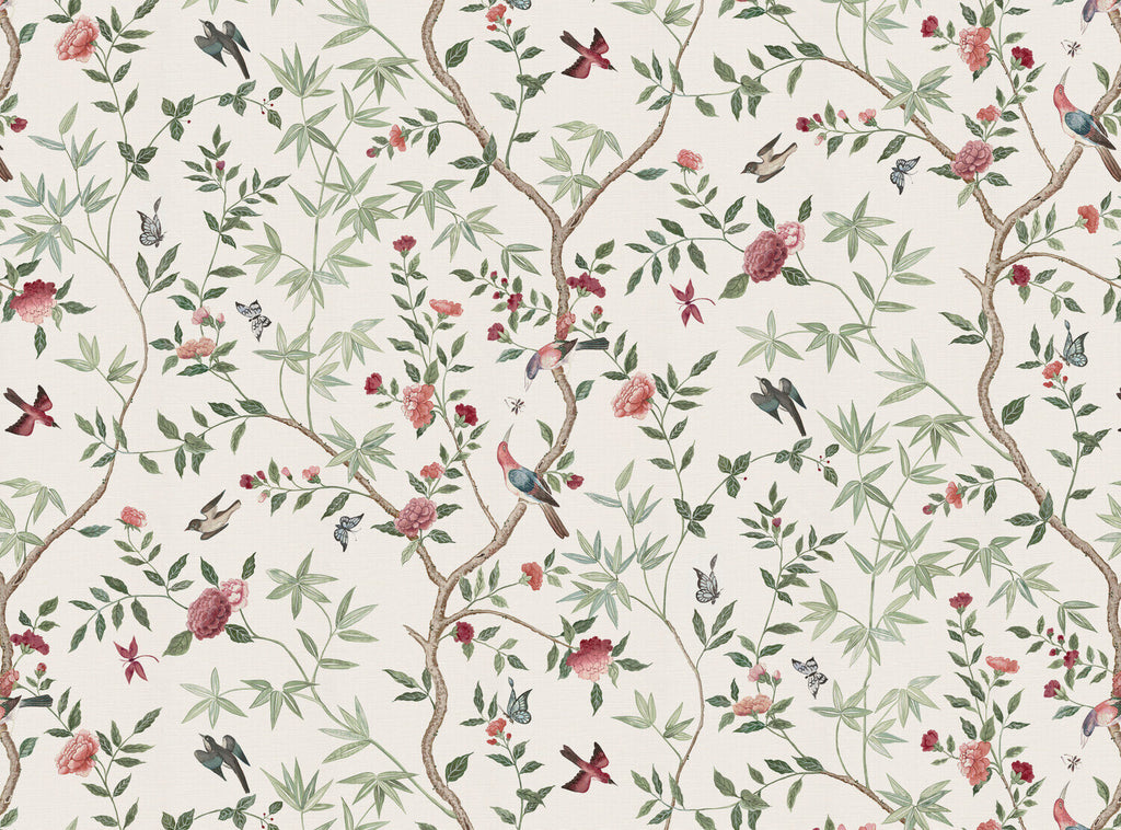 CW: Soft putty pink grey green and damson | BASE: Luxury Linen