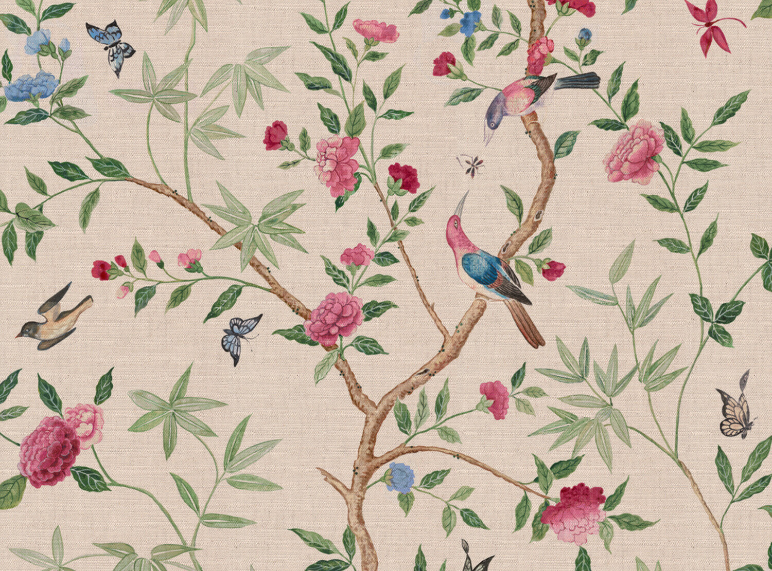 CW: Pink blue and green | BASE: Mercia Linen