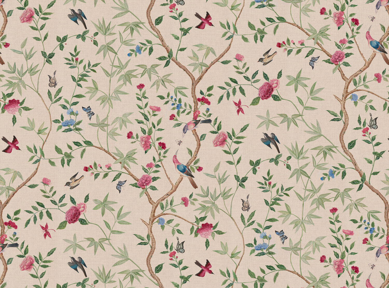 CW: Pink blue and green | BASE: Mercia Linen