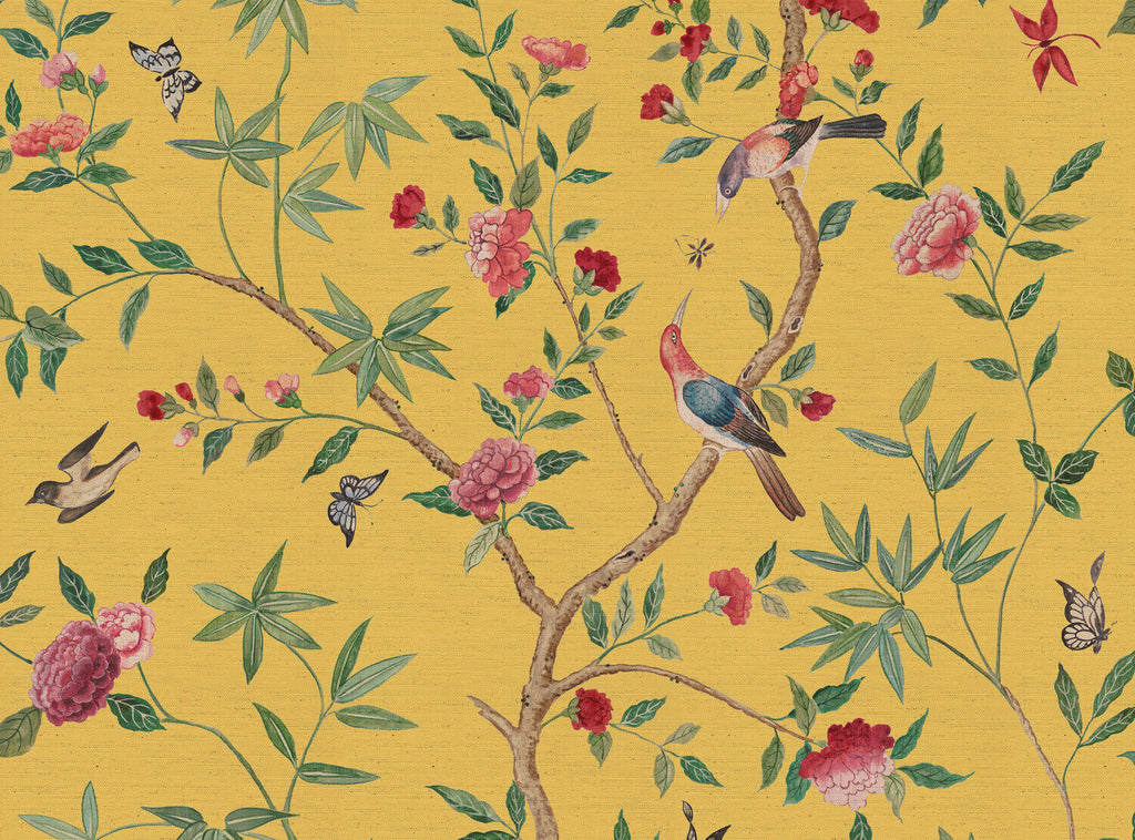 CW: Soft Chinese yellow ground | BASE: Natural Luxury Linen