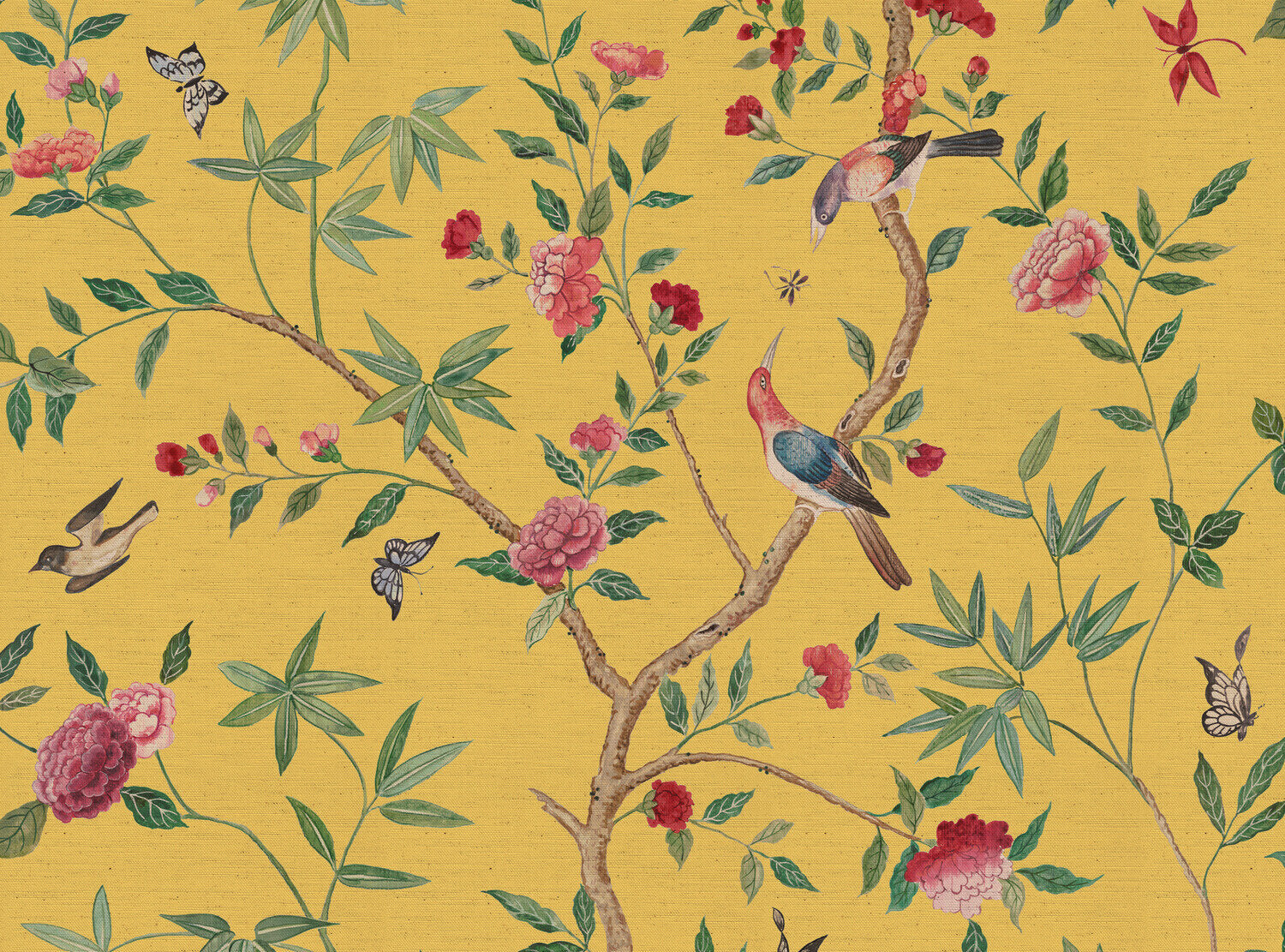 CW: Soft Chinese yellow ground | BASE: Natural Luxury Linen