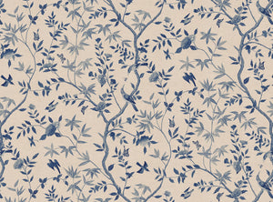 Indigo match to wallpaper
