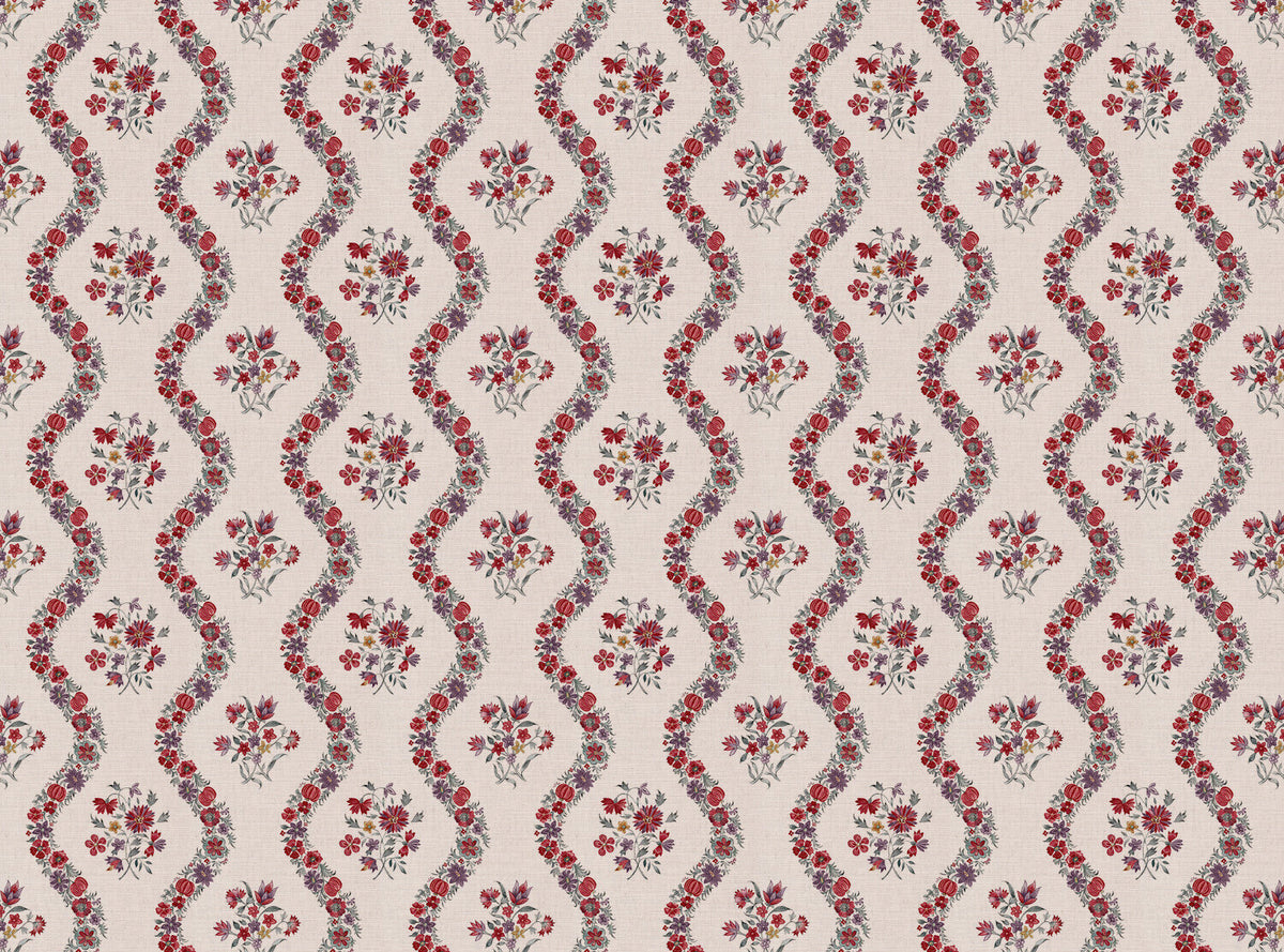 CW: Red purple and grey green | BASE: Mercia Linen