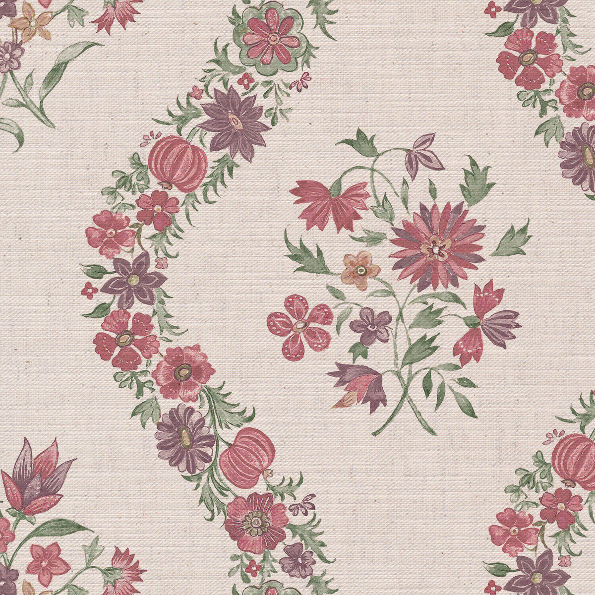 CW: Pink purple and grey green | BASE: Mercia Linen | HERO