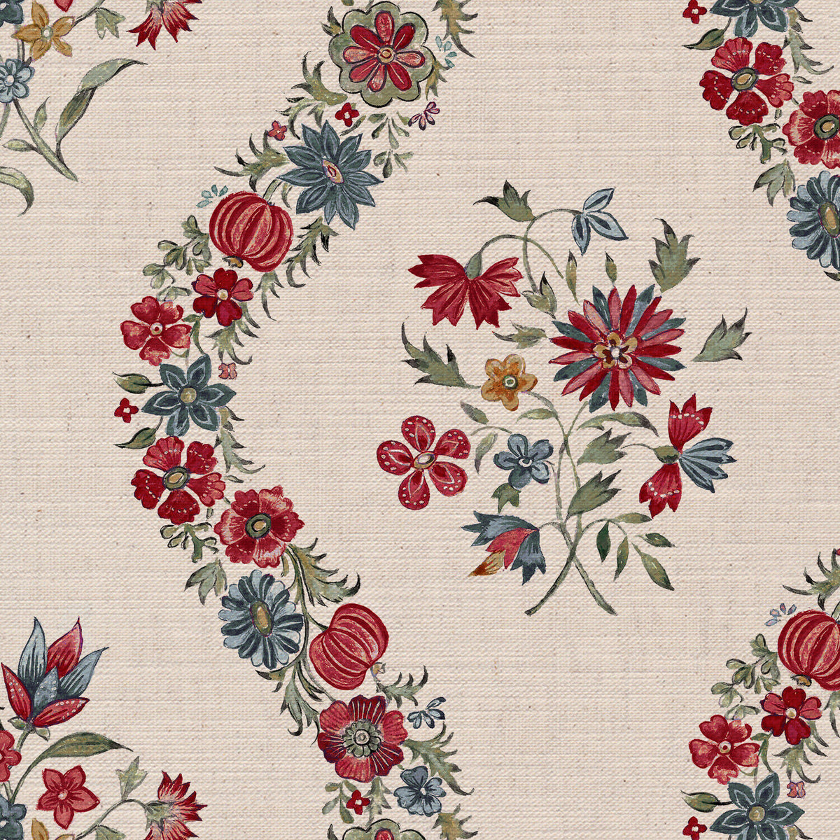 CW: Red green and blue | BASE: Mercia Linen | HERO