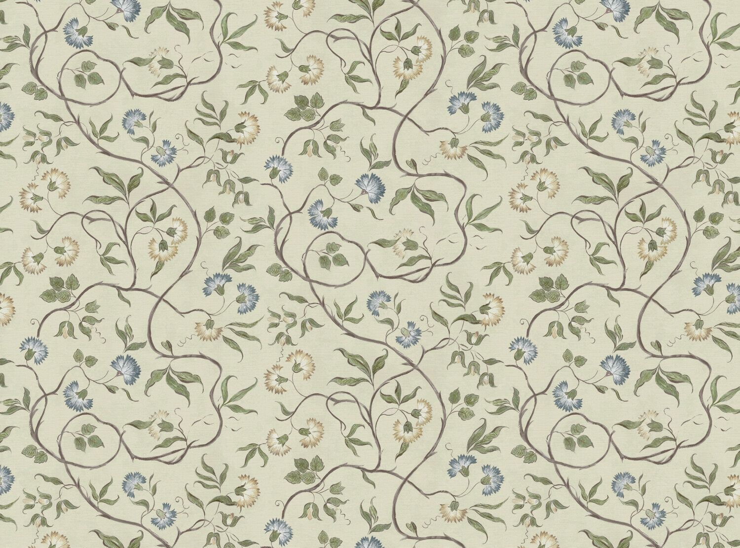 CW: Blue and green soft green ground | BASE: Luxury Linen
