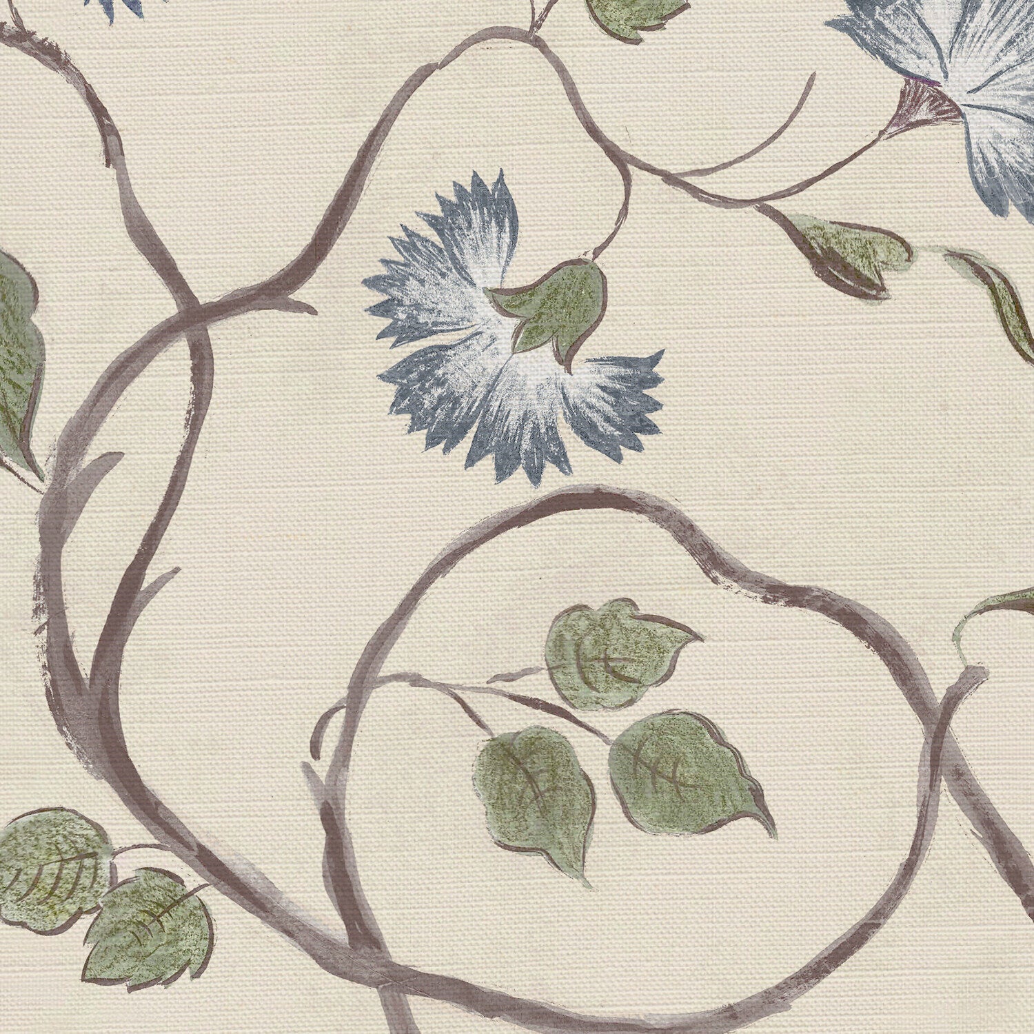 CW: Cream ground blue and green | BASE: Luxury Linen | HERO