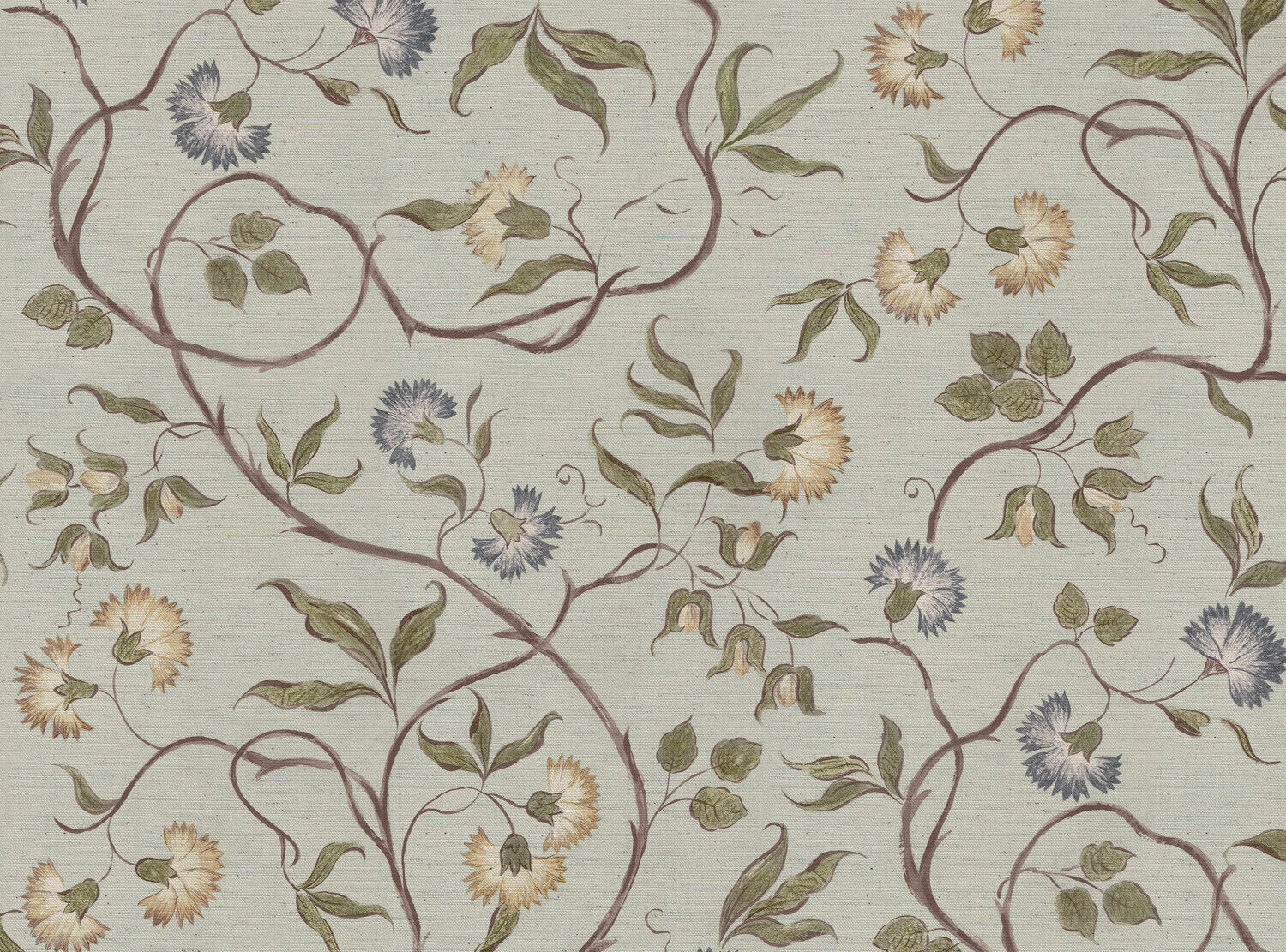 CW: Blue ground | BASE: Natural Luxury Linen