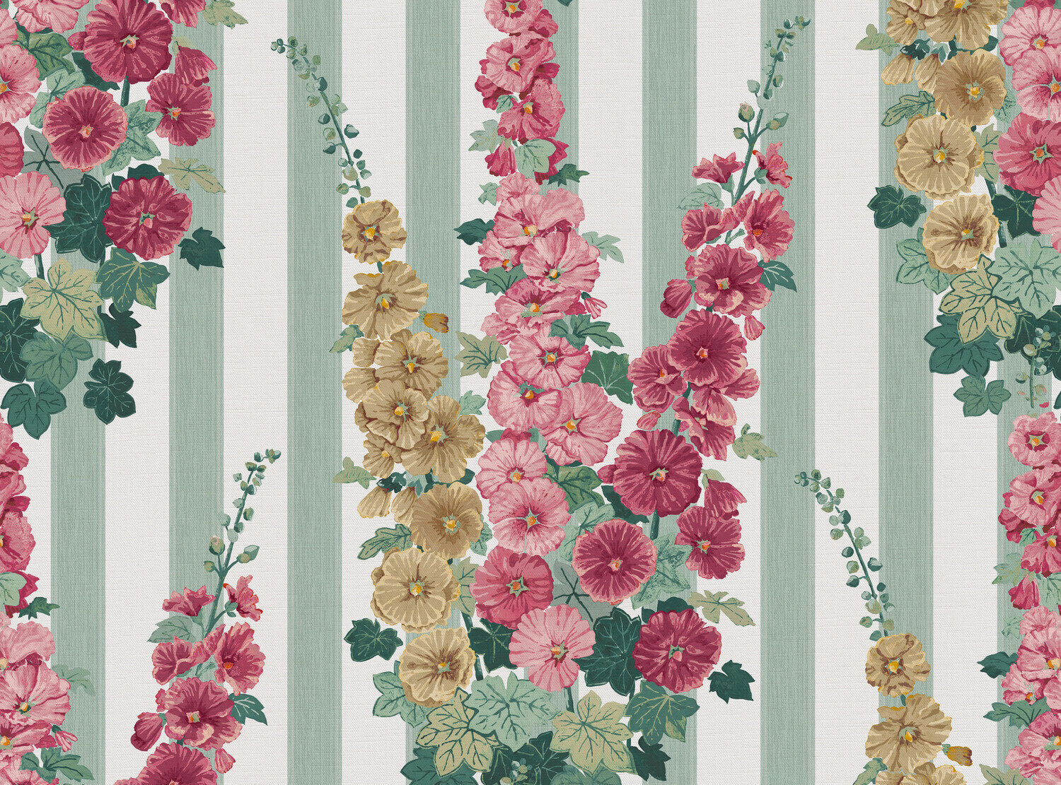 Hollyhock Stripe Fabric