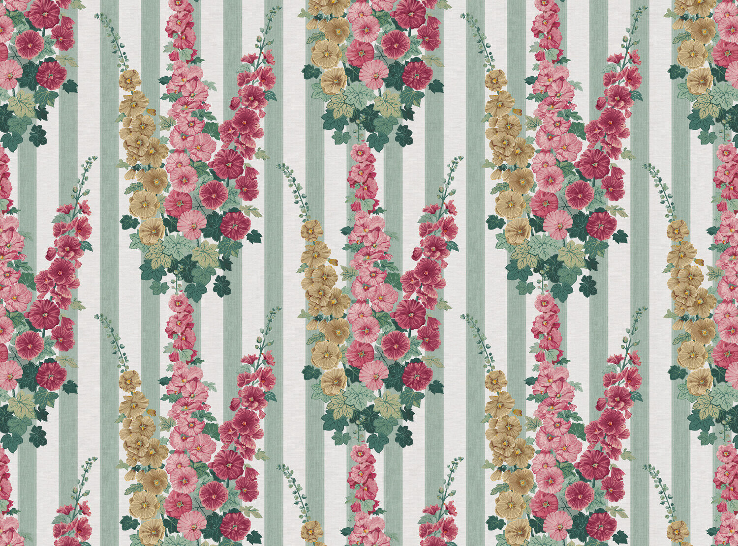 Hollyhock Stripe Fabric