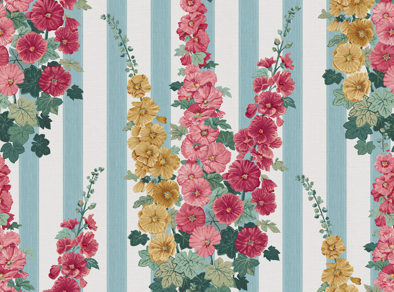 Hollyhock Stripe Fabric